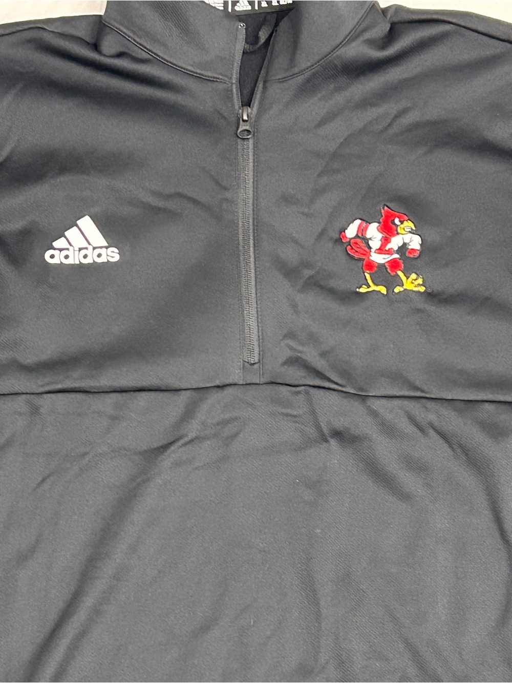 Louisville Cardinals adidas Pullover Men's Black Size XL limited logo